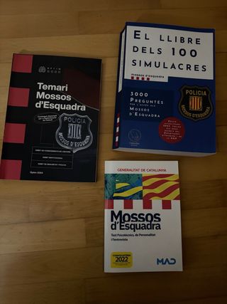 Libros oposiciones Mossos d’Esquadra
