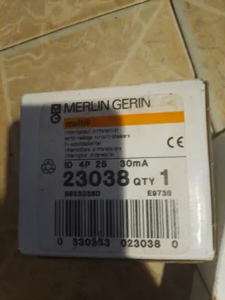 Pack 3 Interruptores Diferenciales Merlin Gerin