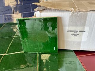 Azulejo 13x13 Esmeralda verde