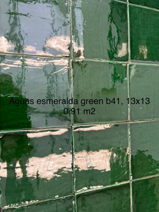 Azulejo 13x13 Esmeralda verde