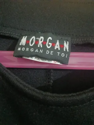 Vestido negro Morgan sin mangas midi