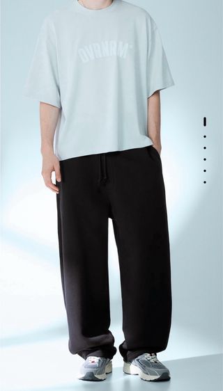 Pantalón Bershka Oversize Negro Talla S