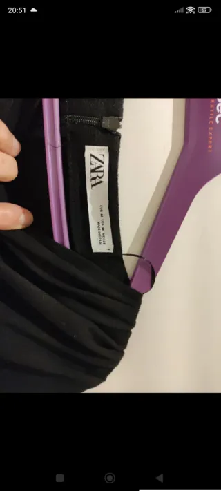 Vestido mini negro Zara