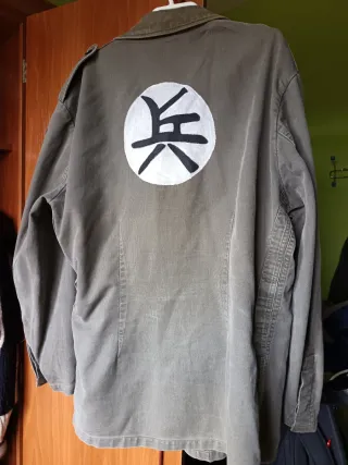 Chaqueta sobrecamisa militar hombre