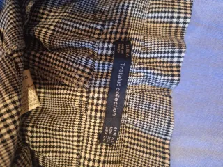 Pantalón de mujer con rayas y cintura elástica