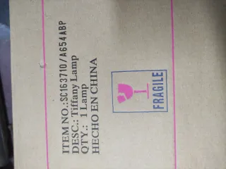 LAMPARA TIFFANY DE MESA