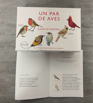 Juego de memoria “Un par de aves”