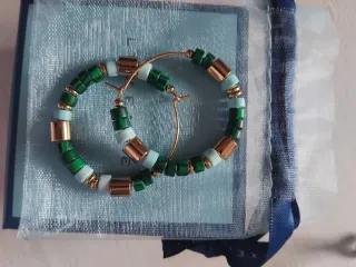 Pendientes Luxenter Oro y Verde