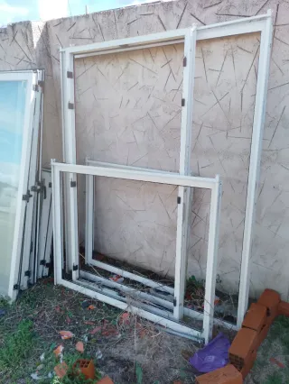 Ventanas aluminio abatibles 4 unidades varias medi