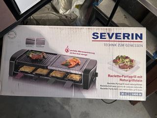 Plancha Raclette Severin con Piedra Natural