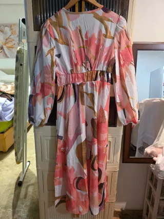 Vestido largo estampado floral