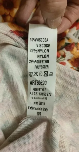 Abito nuovo fantasia floreale