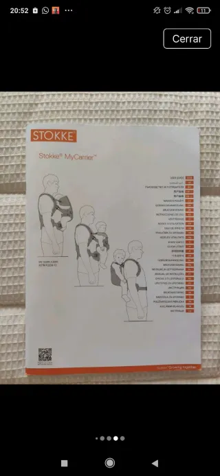 Mochila Portabebés Stokke MyCarrier Marrón