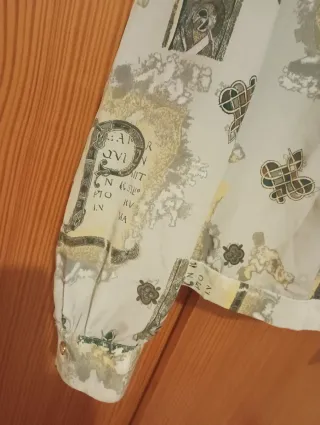 Blusa mujer con precioso estampado y cintura T. 54