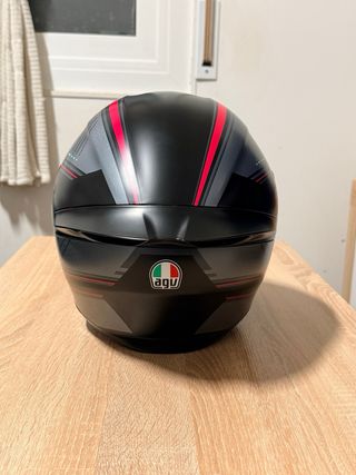 Casco AGV KS1 Negro y Rosa