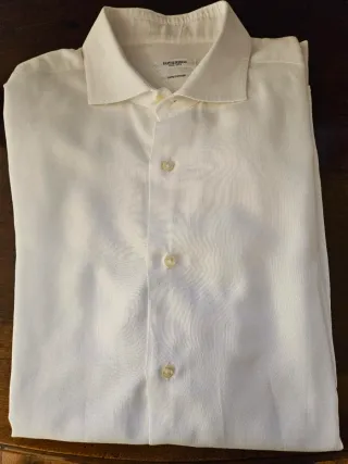 5 Camicie Gutteridge 100% Cotone Blu/Bianco Taglia