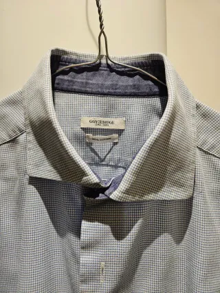 5 Camicie Gutteridge 100% Cotone Blu/Bianco Taglia