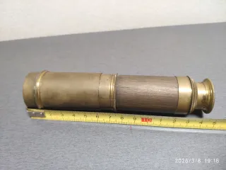 Antiguo Catalejo Naval de Bronce
