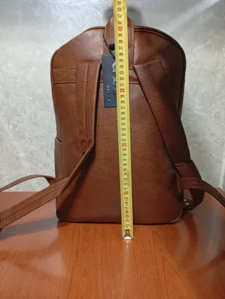 Zaino uomo marrone nuovo