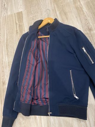 Chaqueta Bomber Azul