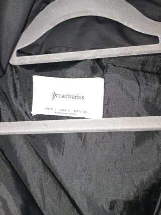 Chaqueta acolchada negra mujer Zara