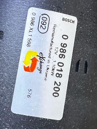 Motor de arranque VW GOLF GTI 1.8 Bosch