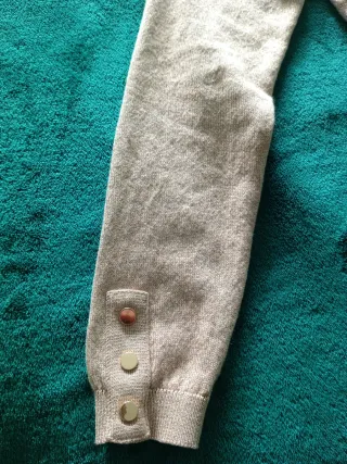 Vestido midi punto metalizado