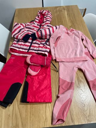 Chaqueta infantil rayas esquí nieve