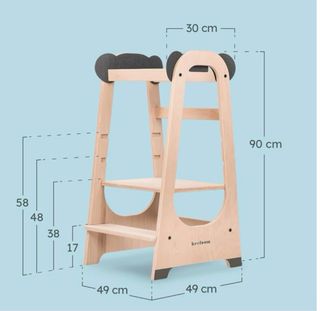 Torre di apprendimento Montessori in legno Panda T
