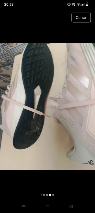 Zapatillas Adidas rosas y blancas T.37