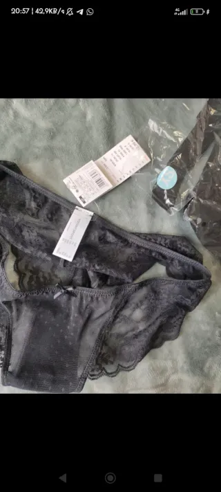 Braga brasileña encaje xs