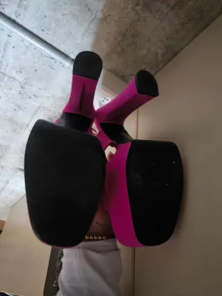 Sandalias Zara Talla 42 Rosa