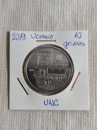 Ucrania 2019 3 monedas conmemorativas 10 grivnas
