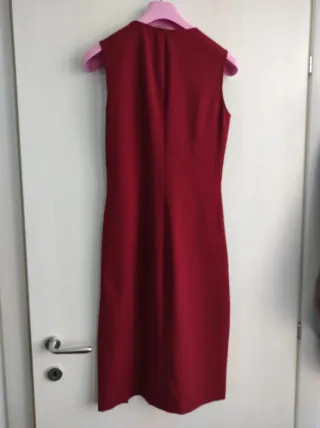 Abito smanicato bordeaux vintage primi anni 2000