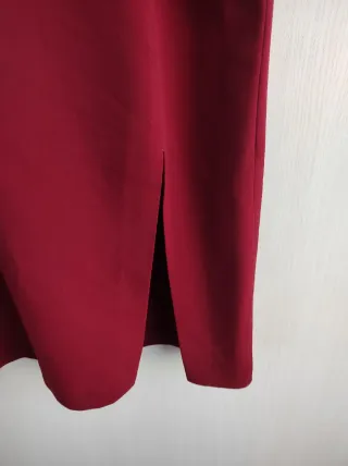 Abito smanicato bordeaux vintage primi anni 2000