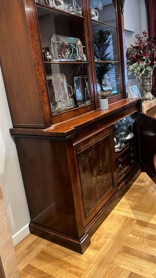 Vitrina inglesa madera principios S.XX