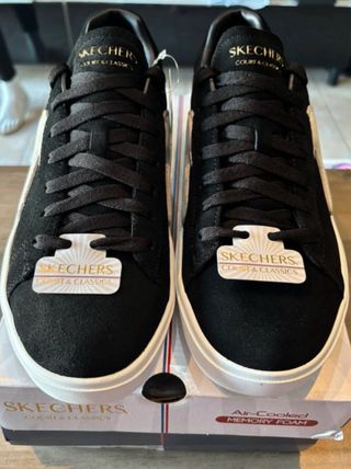 Skechers Eden Lx Zapatillas Piel Negro Talla 44
