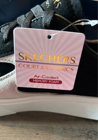 Skechers Eden Lx Zapatillas Piel Negro Talla 44