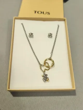 Conjunto Tous Collar y Pendientes Oso