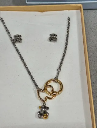 Conjunto Tous Collar y Pendientes Oso