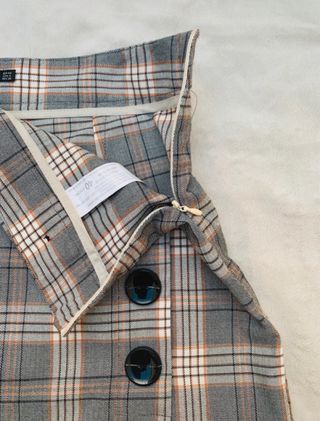 Falda pantalón cuadros Stradivarius Talla 40