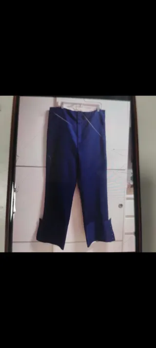 Traje de flamenco azul