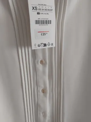 Camisa Zara Blanca Talla XS