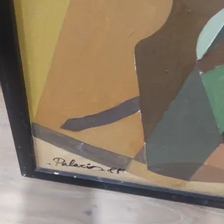 Cuadro abstracto animales y figuras