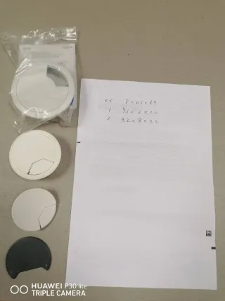 Pasacables para escritorio (3 unidades)