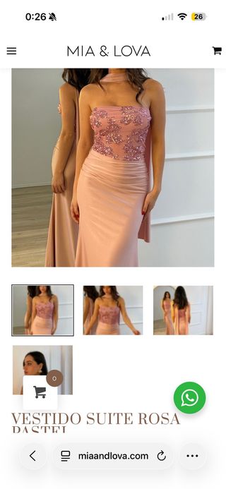 Vestido MIA & LOVA rosa