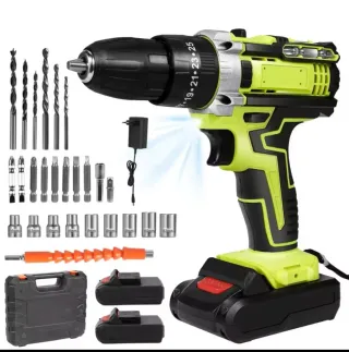 Taladro Atornillador con Baterías y Maletín