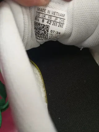 Zapatillas Adidas Hombre Blancas y Verdes