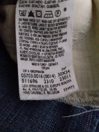 Jeans Levi's Azules W30 usados ​​una vez