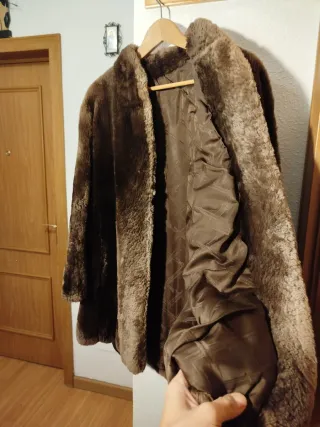 Abrigo pelo Castor rasurado (sintético)